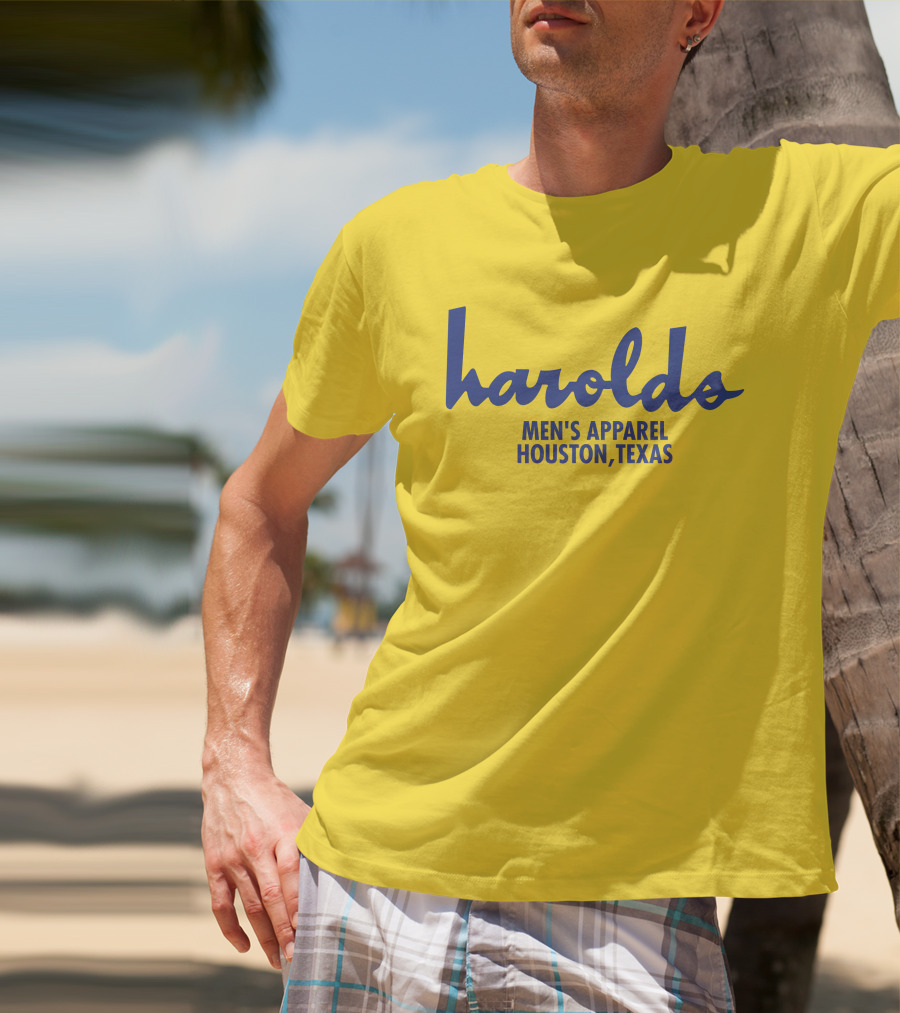 Harolds Men's Apparel Houston Texas Vintage Super 70s Sports Store Earl Campbell T-Shirt