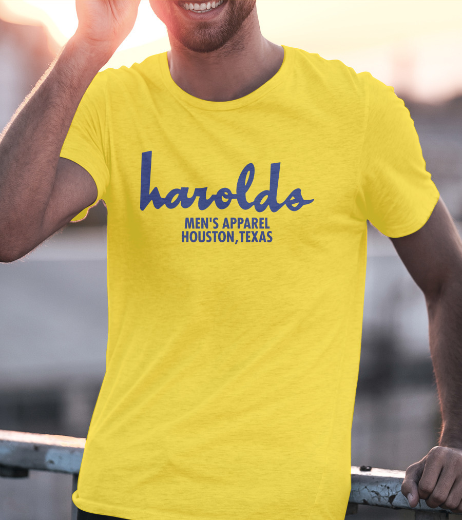 Harolds Men's Apparel Houston Texas Vintage Super 70s Sports Store Earl Campbell T-Shirt