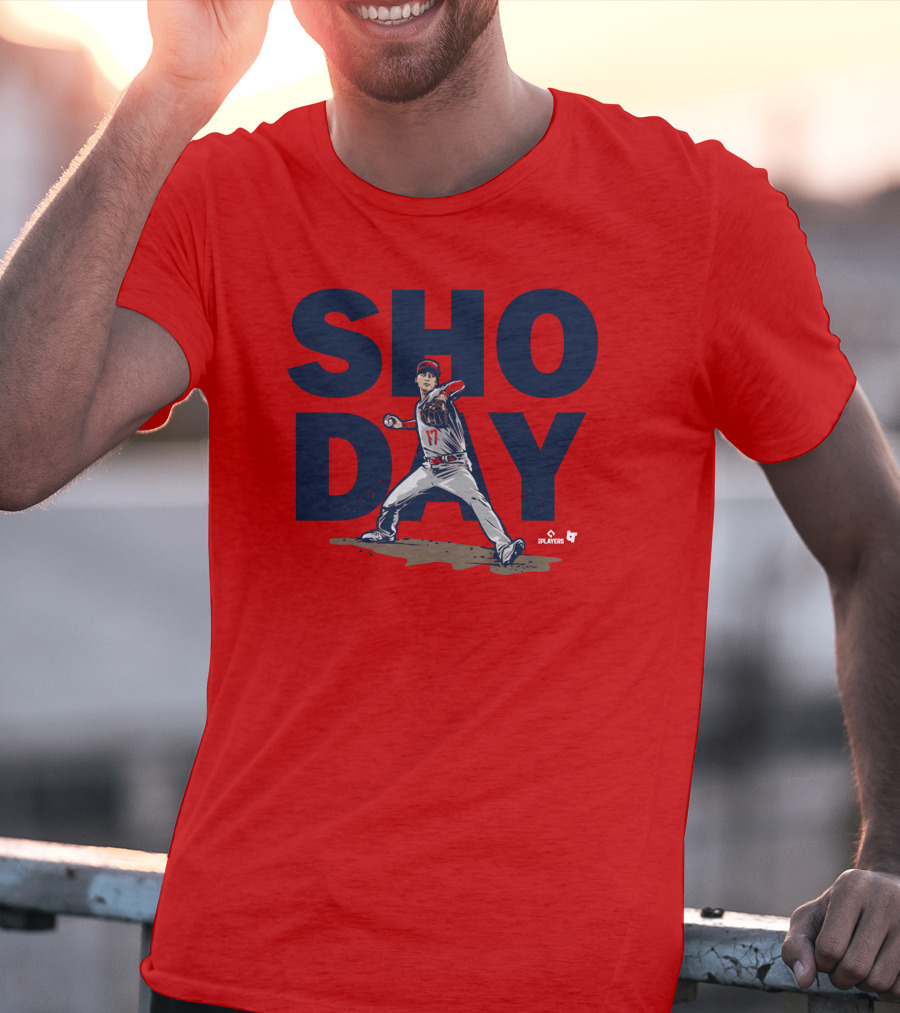 SHO DAY MLB Players Pitching Number 17 T-Shirt