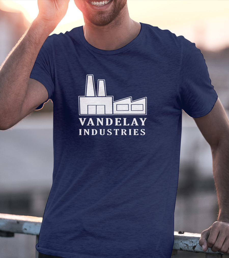 Seinfeldism Vandelay Industries Iconic Factory Logo Mashup The Vandelay T-Shirt