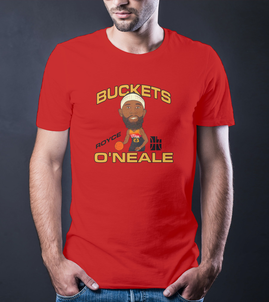 Jazzteam Royce O'Neale Buckets Utah Basketball T-Shirt