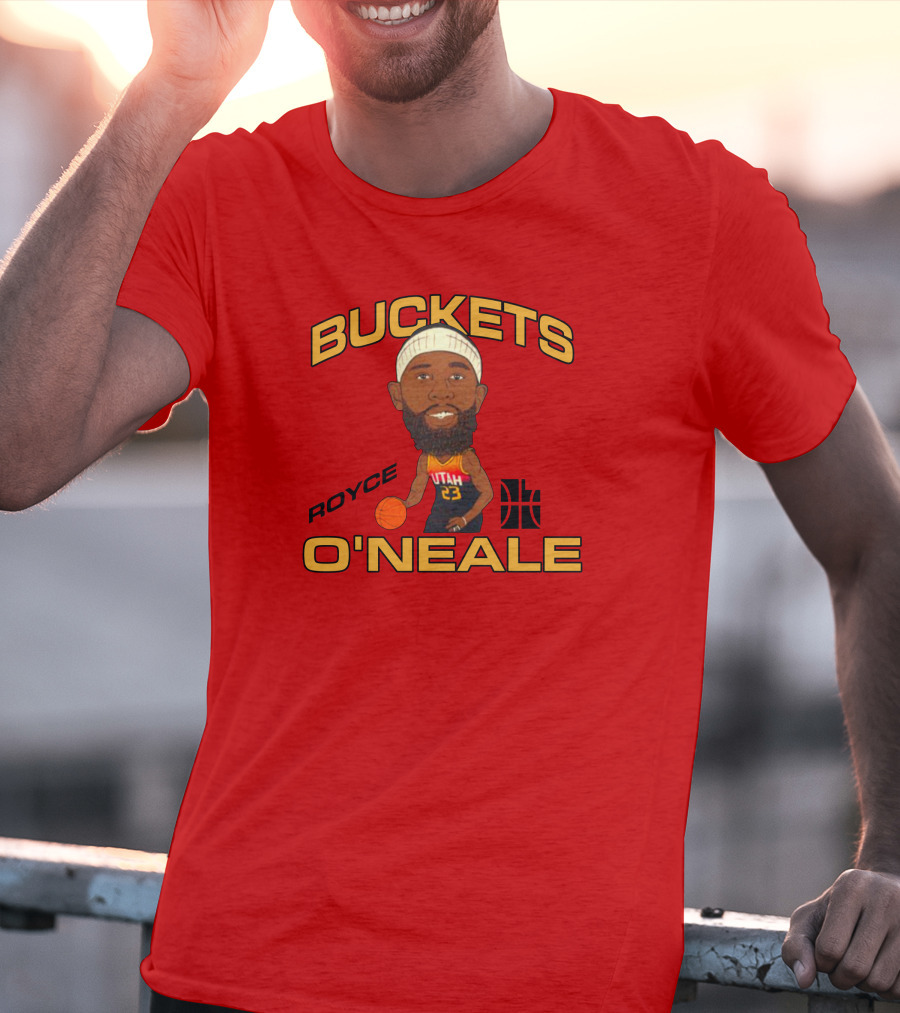 Jazzteam Royce O'Neale Buckets Utah Basketball T-Shirt