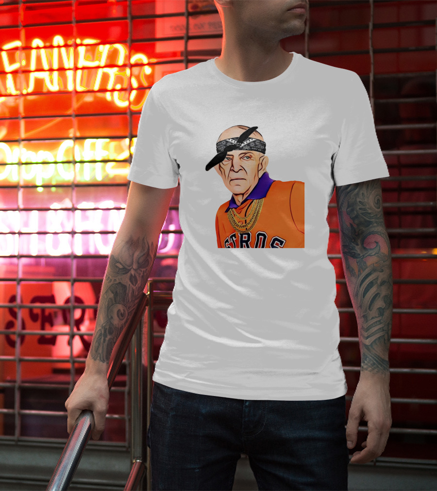 Mattress Mack Astros Bandana Chains T-Shirt