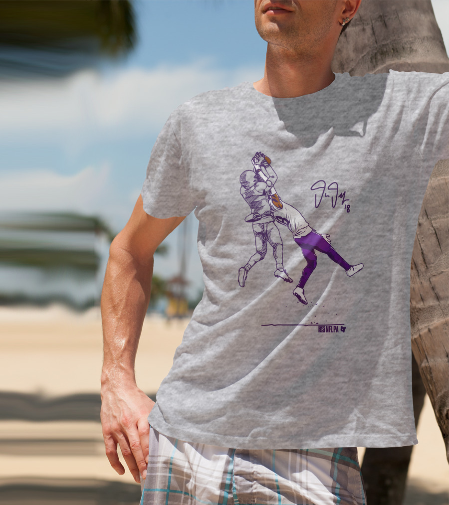 Justin Jefferson NFLPA Signature Catch Moment T-Shirt