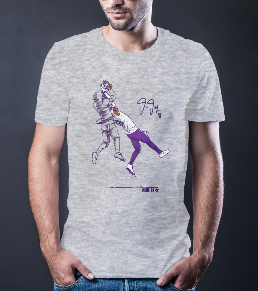 Justin Jefferson NFLPA Signature Catch Moment T-Shirt