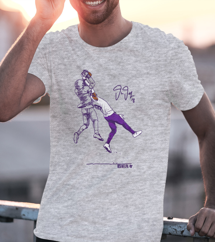 Justin Jefferson NFLPA Signature Catch Moment T-Shirt