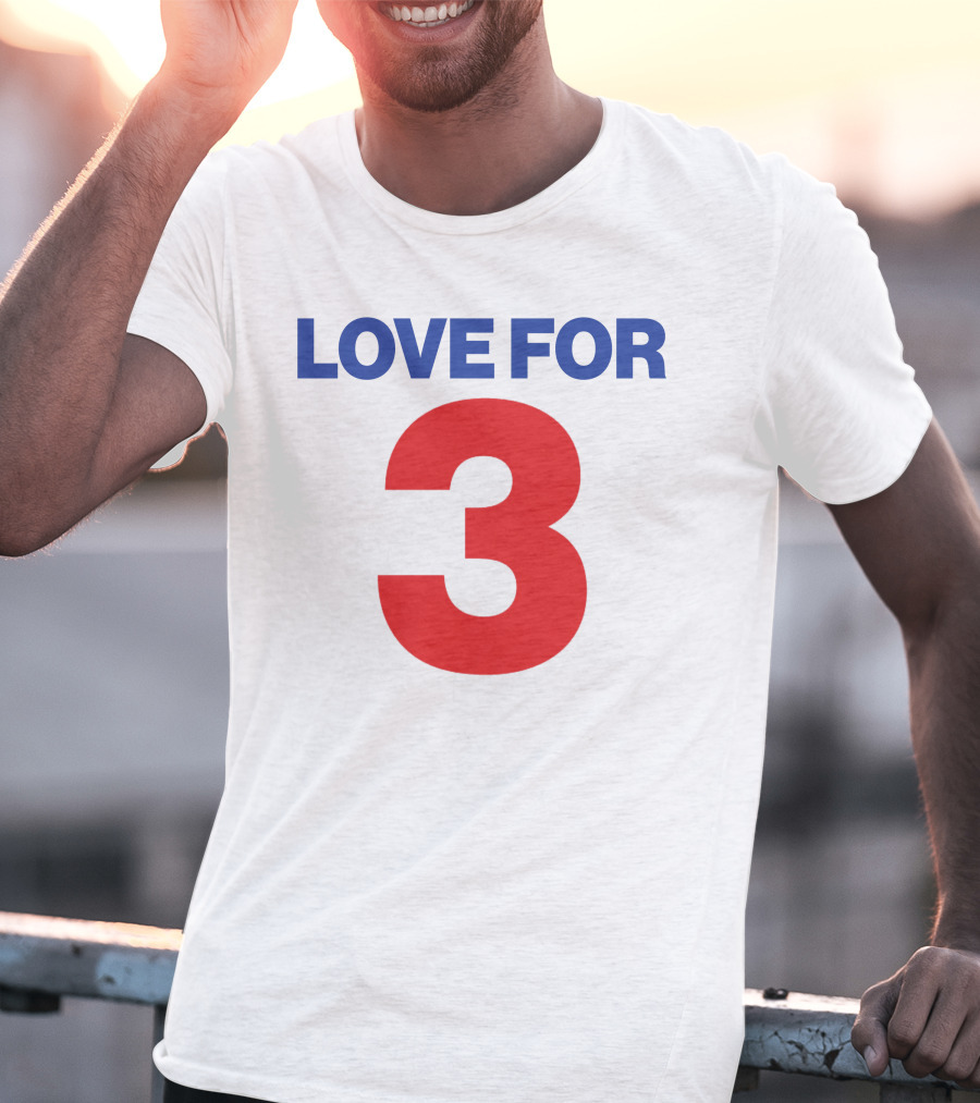 Sabres Love For 3 T-Shirt