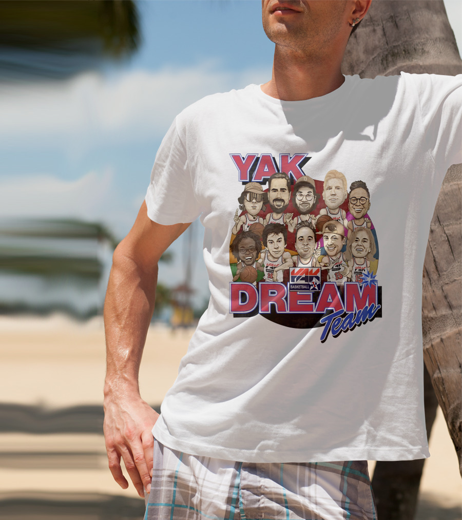 Yak Dream Team Basketball Van Fan T-Shirt