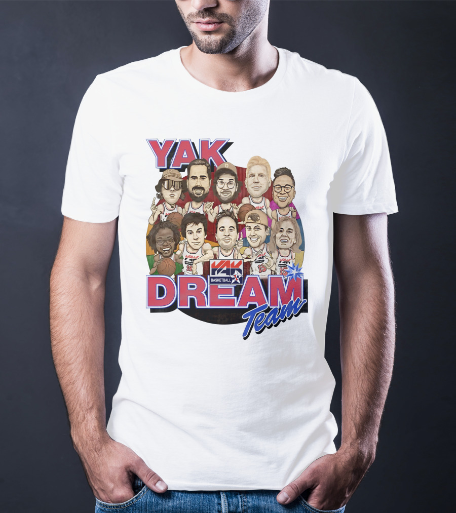 Yak Dream Team Basketball Van Fan T-Shirt