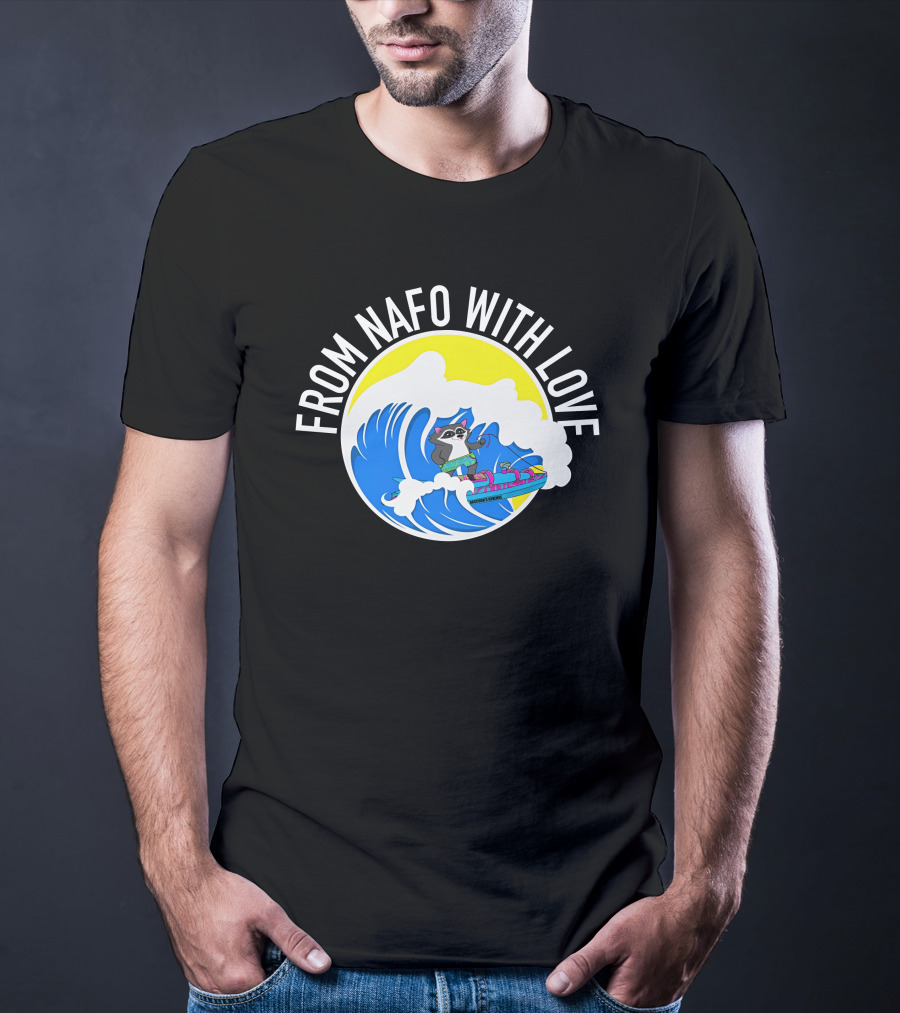 From Nafo With Love Surfing Wave T-Shirt