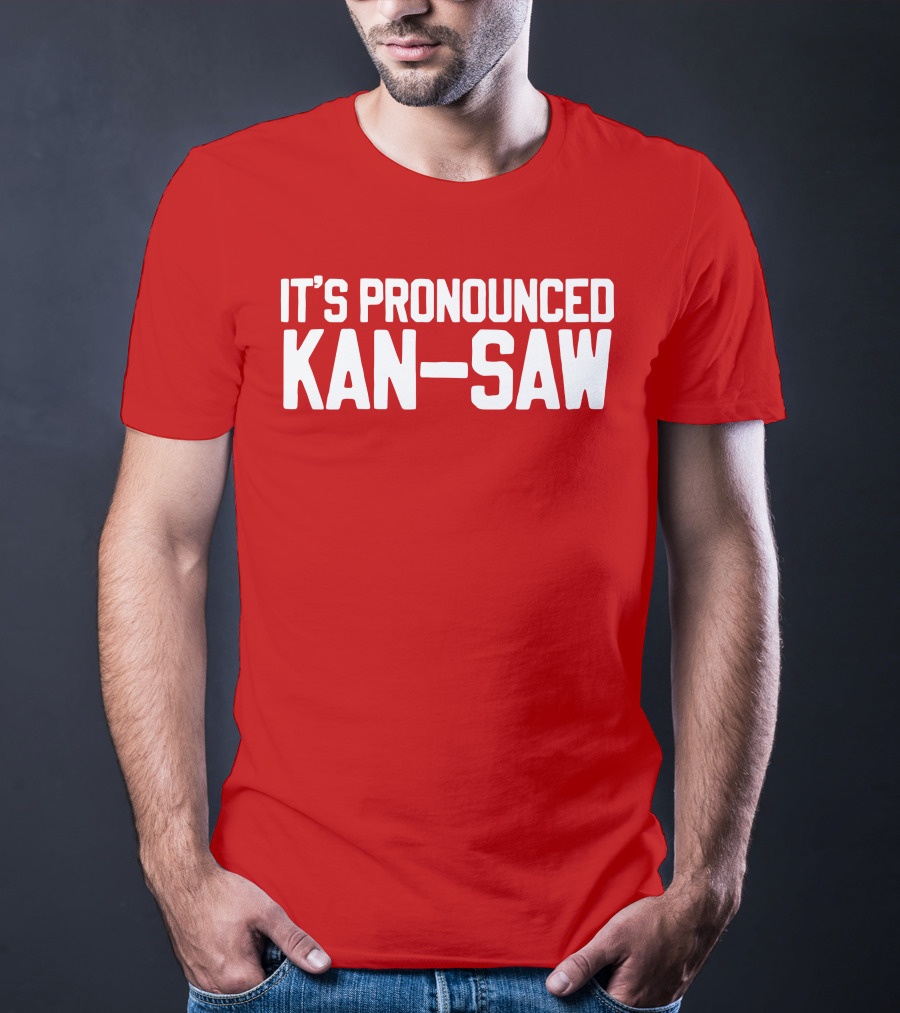 Hogs It's Pronounced Kan Saw Arkansas Razorbacks T-Shirt