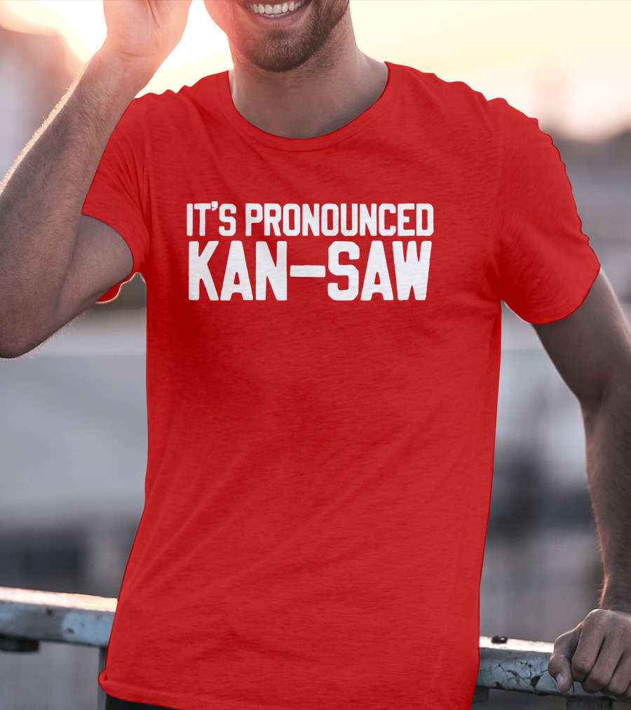Hogs It's Pronounced Kan Saw Arkansas Razorbacks T-Shirt