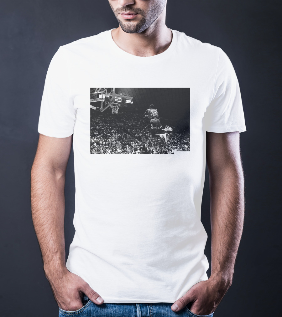 Jordan X Union Slam Dunk Iconic Basketball Moment T-Shirt