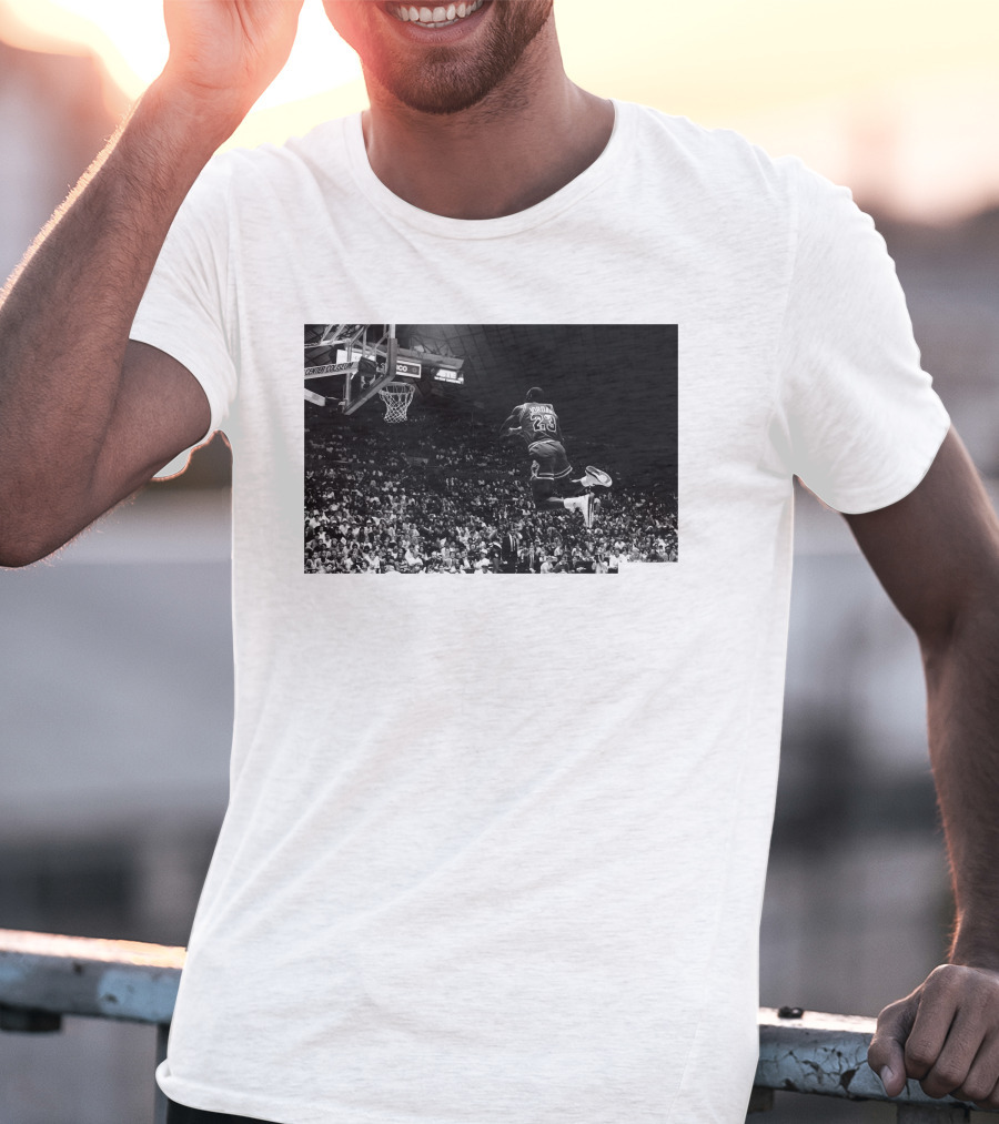 Jordan X Union Slam Dunk Iconic Basketball Moment T-Shirt