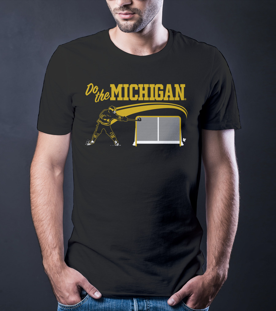 Do The Michigan Hockey Player Scoring Goal T-Shirt