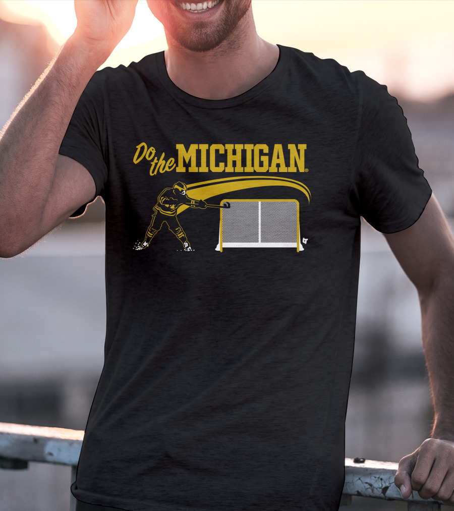 Do The Michigan Hockey Player Scoring Goal T-Shirt