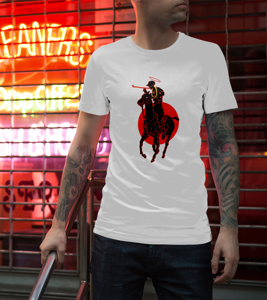 Soto Asa Merch Polo Player Halo Red Circle T-Shirt