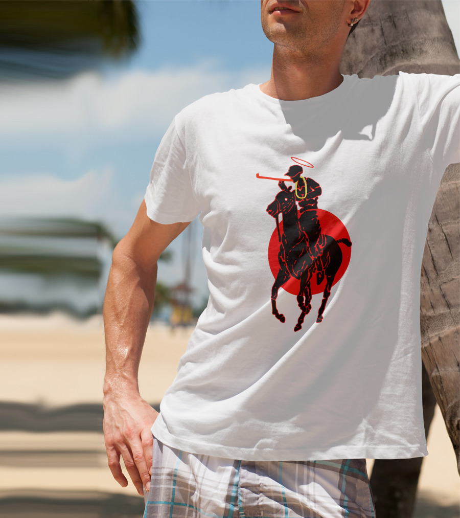 Soto Asa Merch Polo Player Halo Red Circle T-Shirt