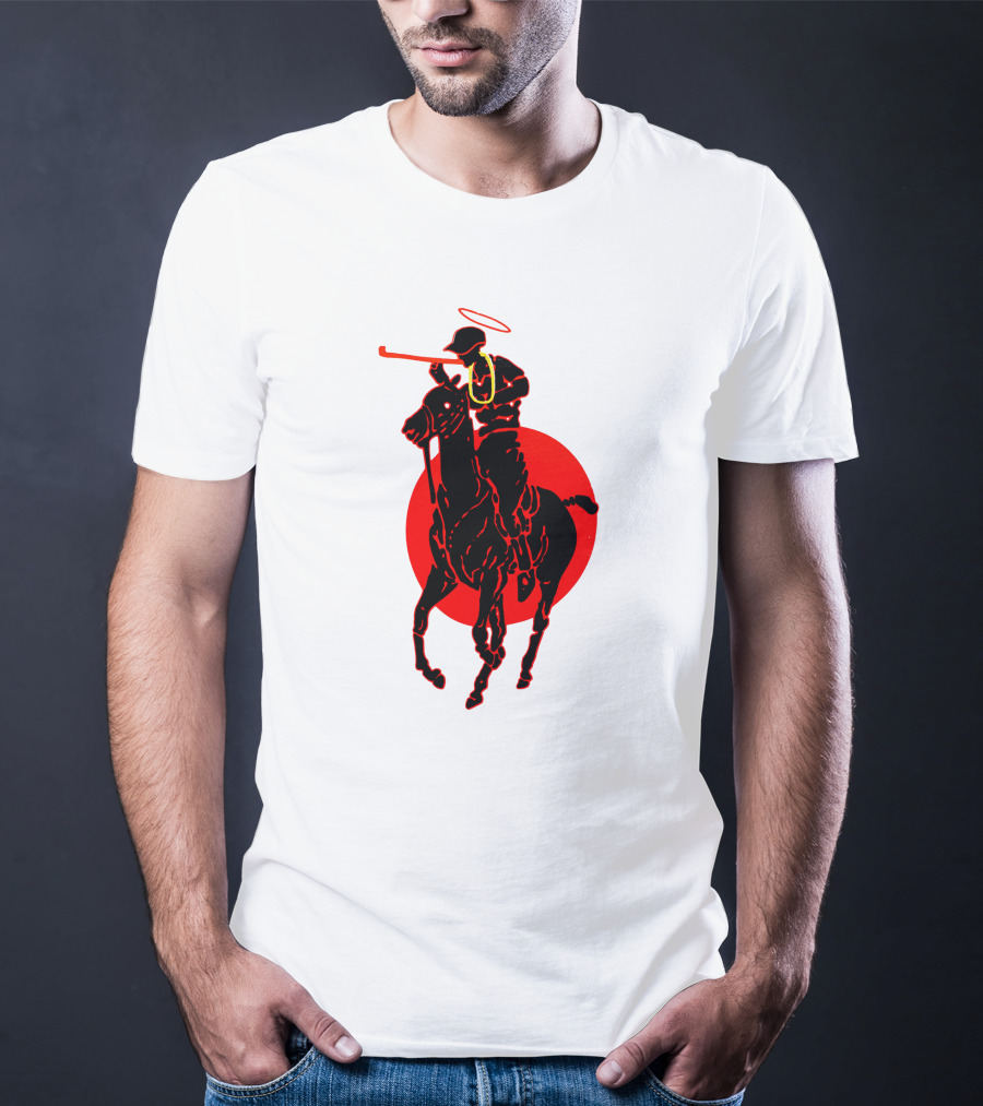 Soto Asa Merch Polo Player Halo Red Circle T-Shirt