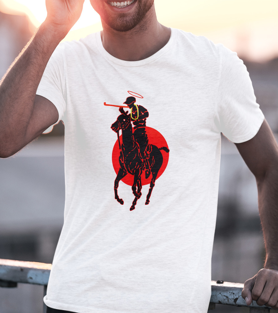 Soto Asa Merch Polo Player Halo Red Circle T-Shirt