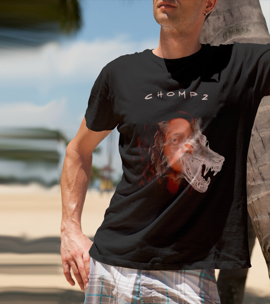CHOMP 2 Russ Merch Wolf Overlay T-Shirt