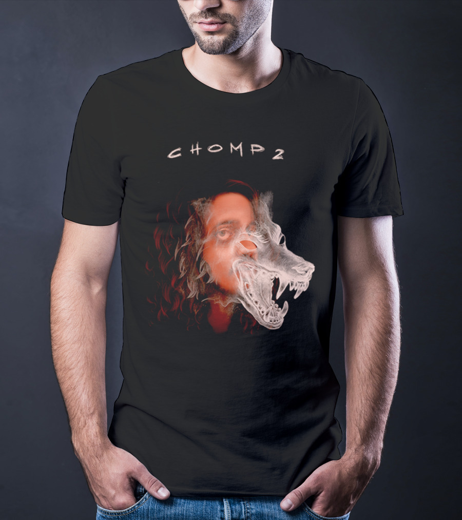 CHOMP 2 Russ Merch Wolf Overlay T-Shirt