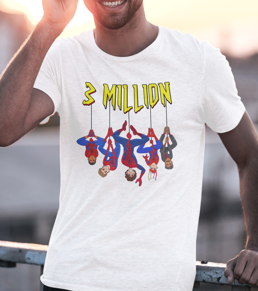 3 Million Bay Lenlevine Merch Hanging Heroes T-Shirt