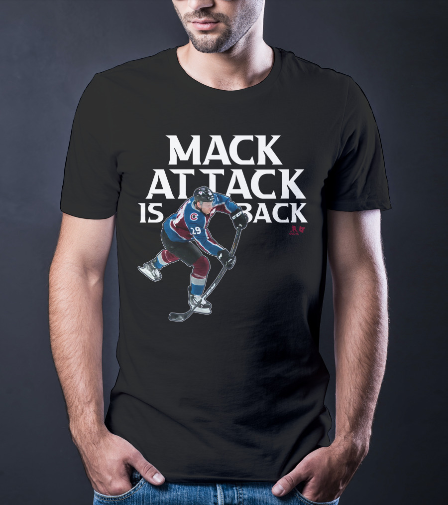 Mack Attack Is Back Nathan MacKinnon Hockey 29 T-Shirt
