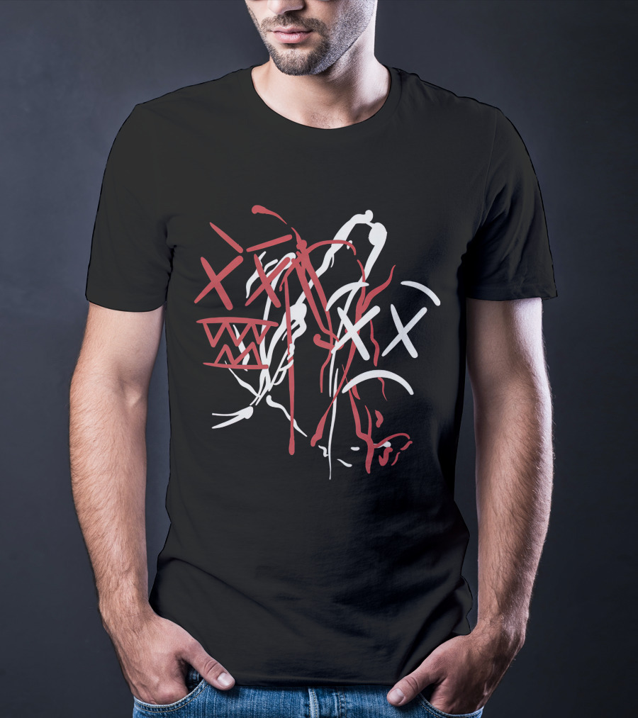 DC The Don Merch Abstract Scribble Faces T-Shirt