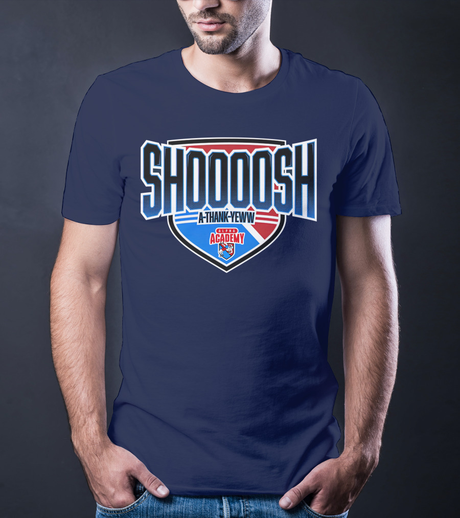 Alpha Academy Shoooosh A Thank Yeww Shield T-Shirt