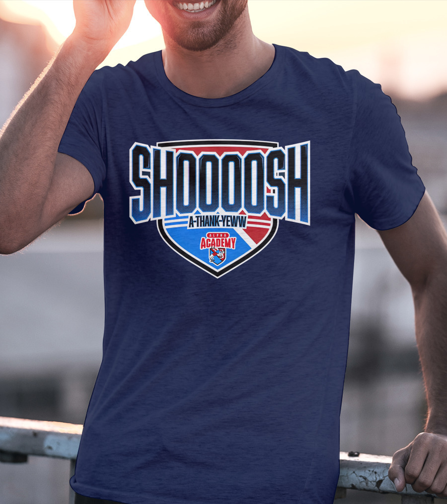 Alpha Academy Shoooosh A Thank Yeww Shield T-Shirt