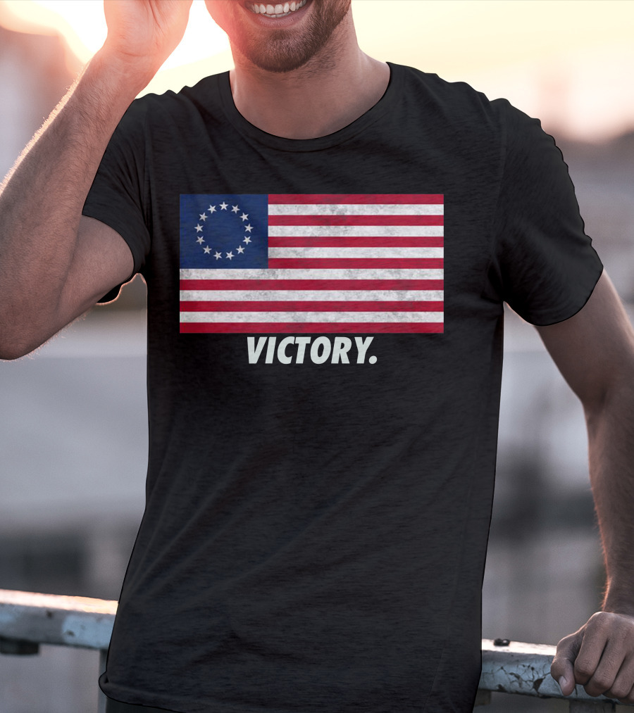 Betsy Ross Flag Victory T-Shirt