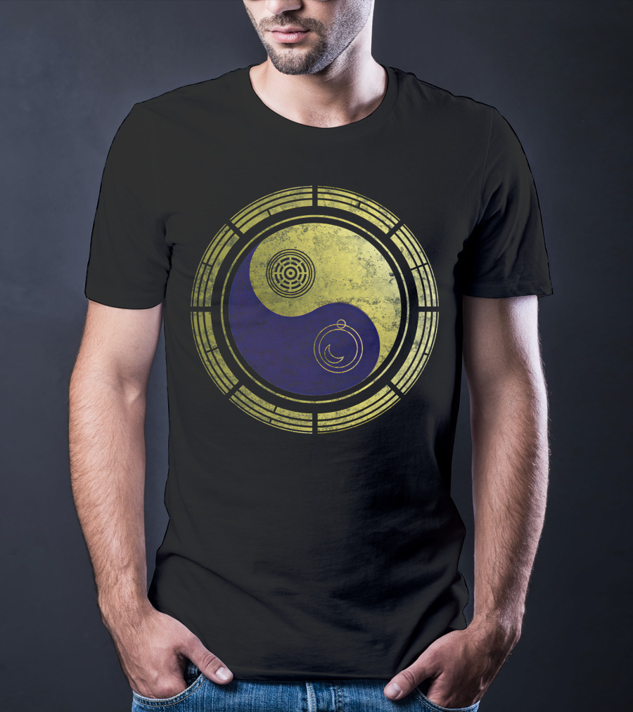 Dimension 20 Yin Yang Symbol With Intricate Circular T-Shirt