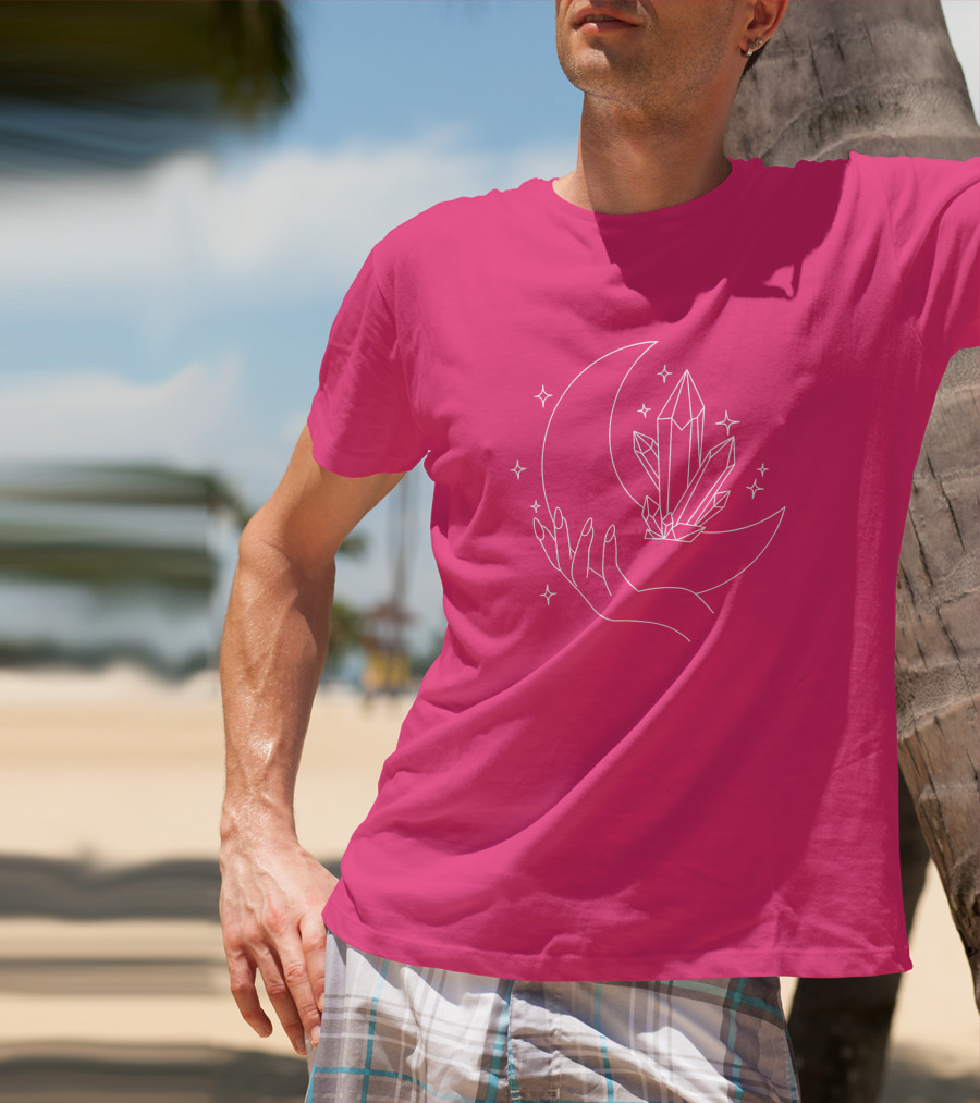 Eleanor Neale Moon Crystal Hand Stars Merch T-Shirt