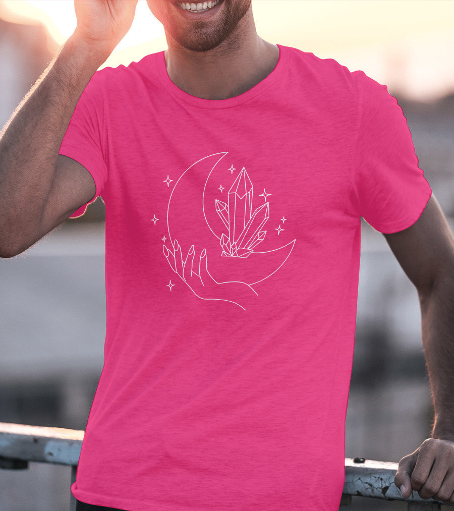 Eleanor Neale Moon Crystal Hand Stars Merch T-Shirt