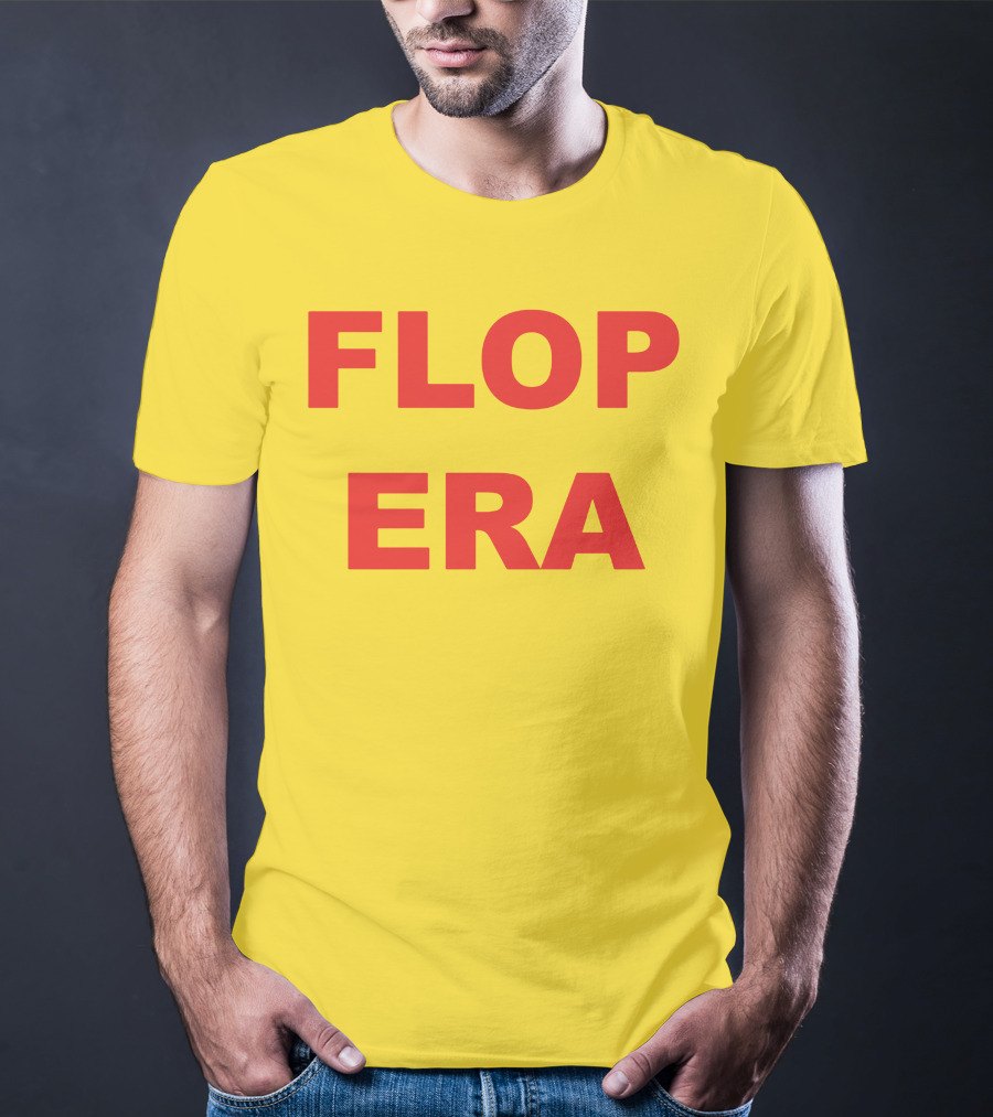 FLOP ERA Yellow Background T-Shirt
