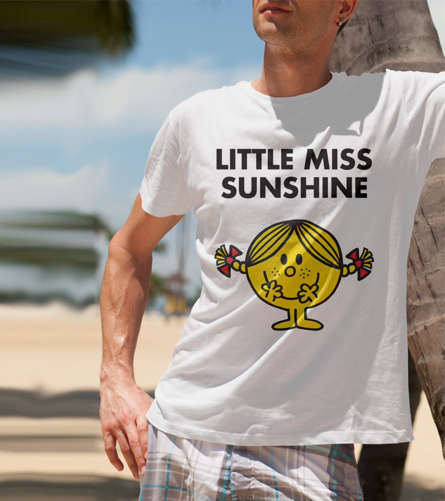 Little Miss Sunshine Character Poses With Pigtails And Smile T-Shirt