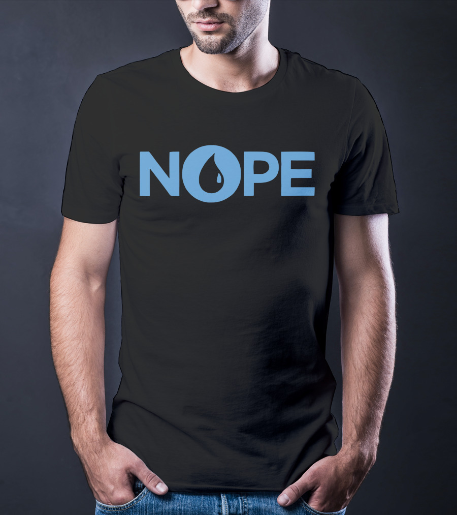NOPE Blue Water Drop T-Shirt