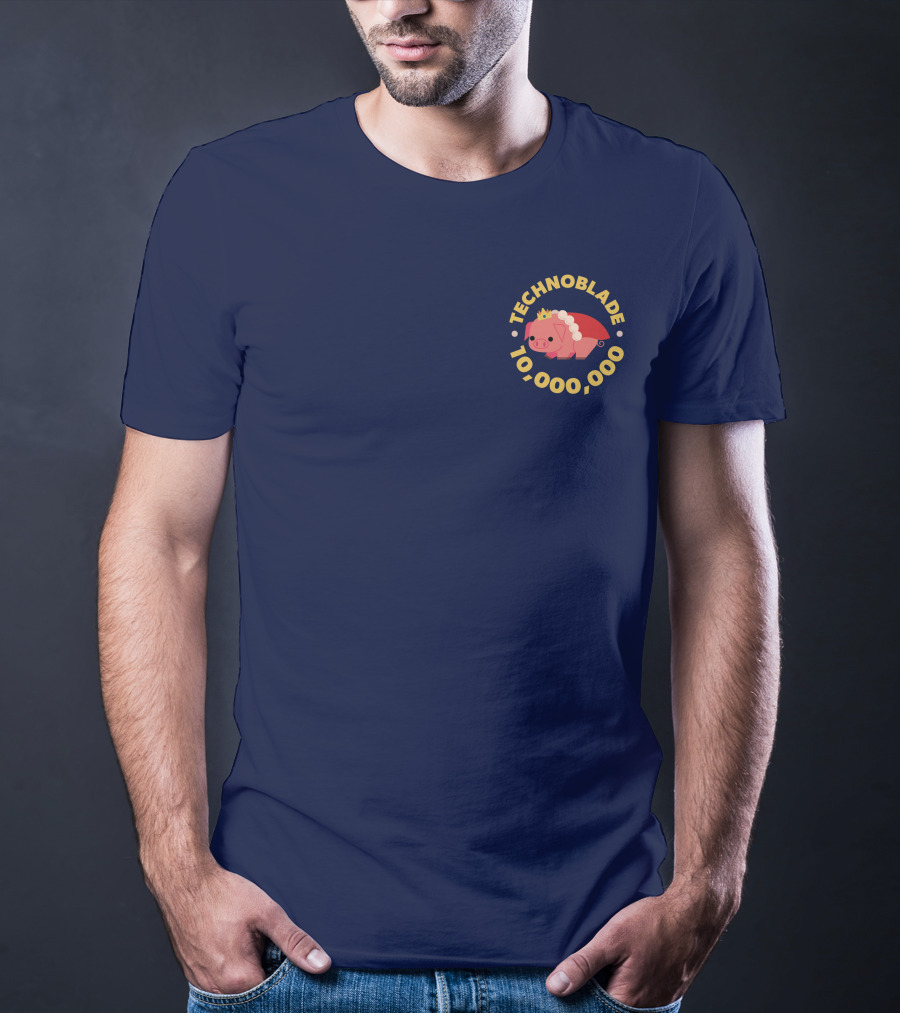 Technoblade 10,000,000 Pig Crown T-Shirt