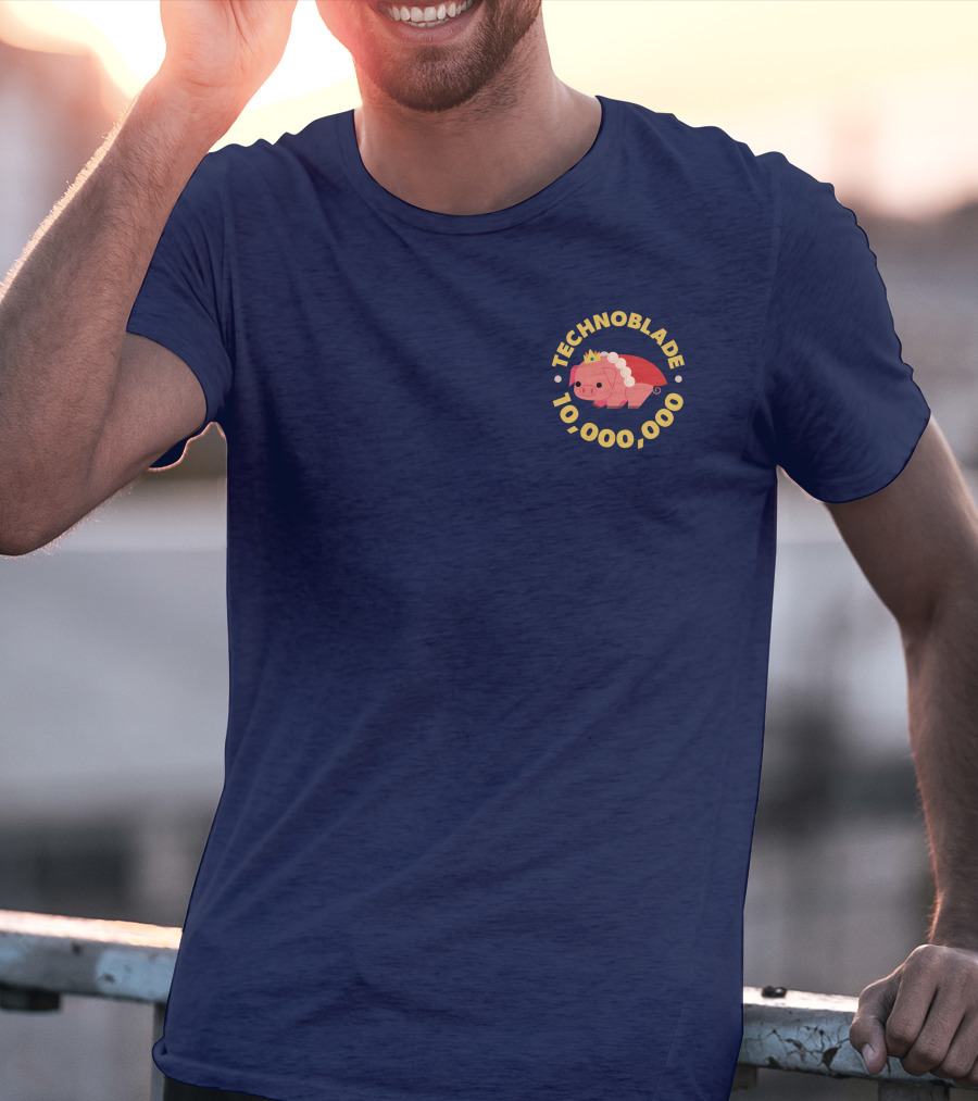 Technoblade 10,000,000 Pig Crown T-Shirt