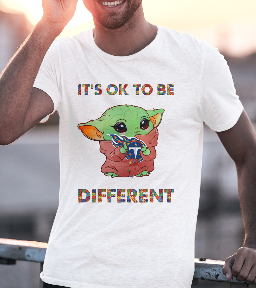 It's Ok To Be Different Tennessee Titans Baby Creature T-Shirt