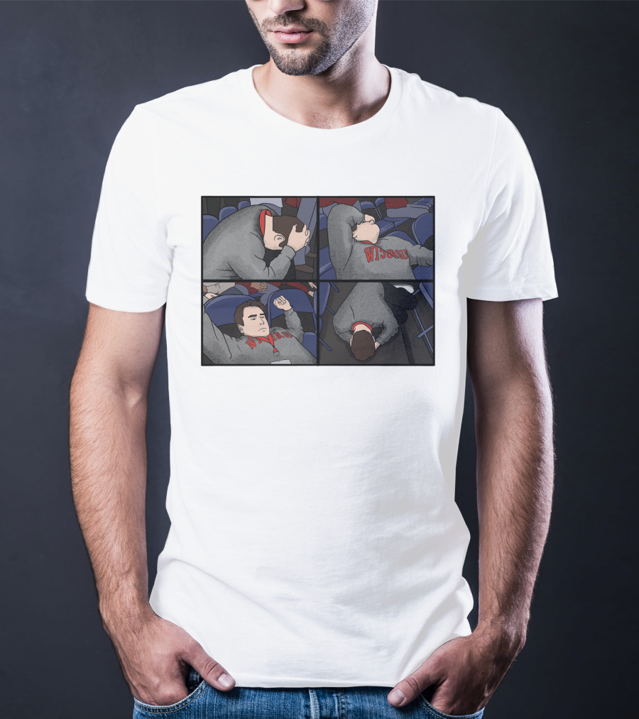 Pardon My Meltdown Wisconsin Fans Comic Panel T-Shirt