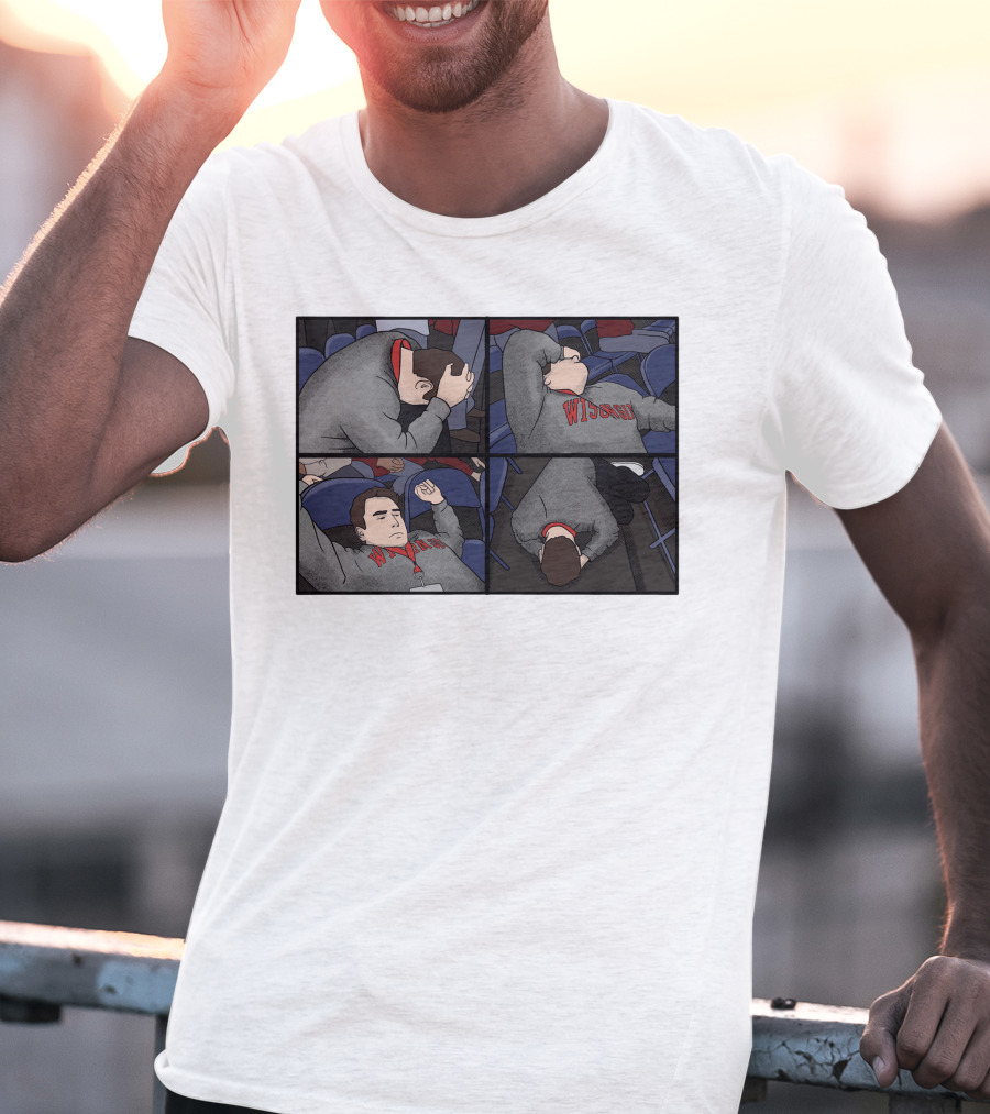 Pardon My Meltdown Wisconsin Fans Comic Panel T-Shirt
