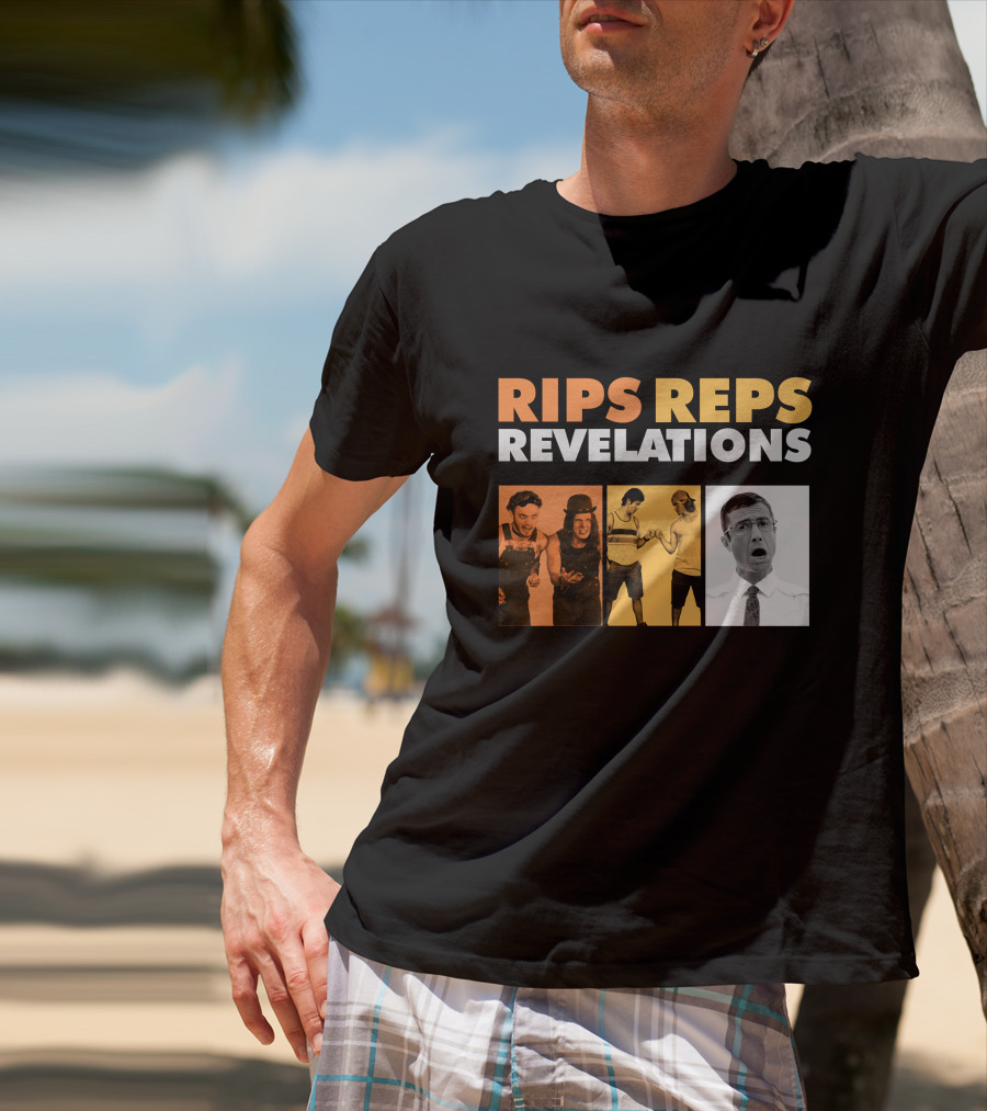 Letterkenny Problems Rips Reps Revelations Black And White And Color Characters T-Shirt