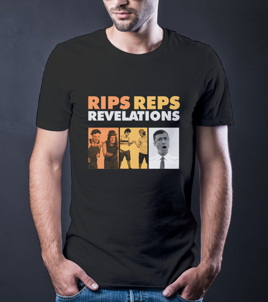 Letterkenny Problems Rips Reps Revelations Black And White And Color Characters T-Shirt