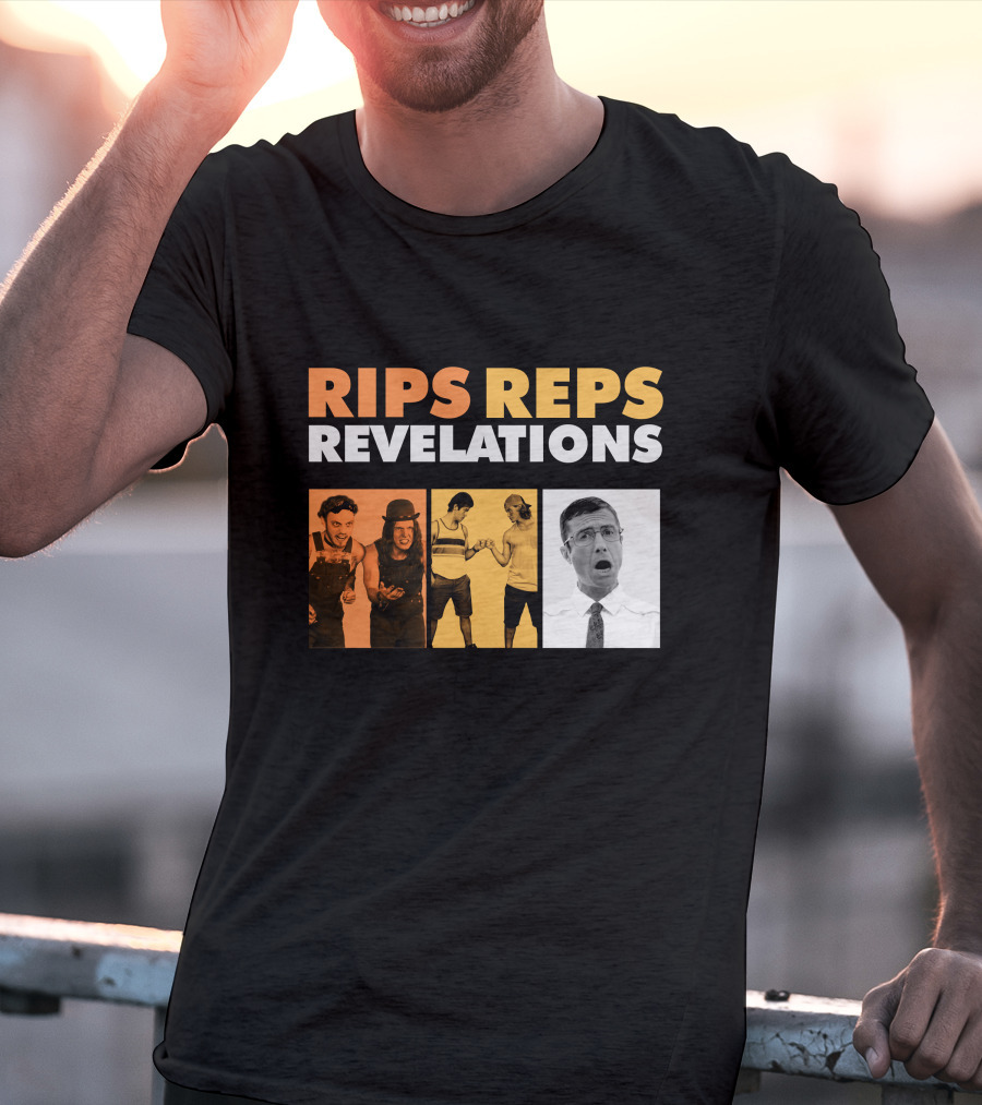 Letterkenny Problems Rips Reps Revelations Black And White And Color Characters T-Shirt