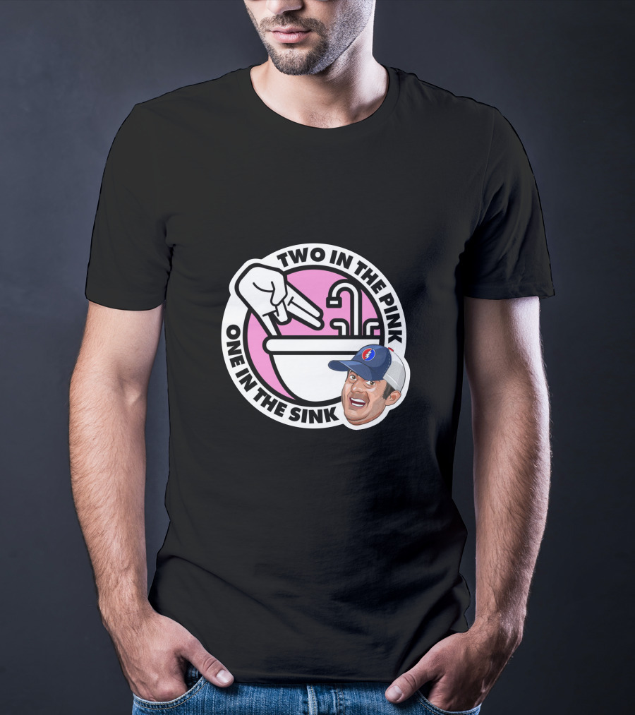 Angel Resto Stugotz 790 Two In The Pink One In The Sink Graphic Face And Hand T-Shirt