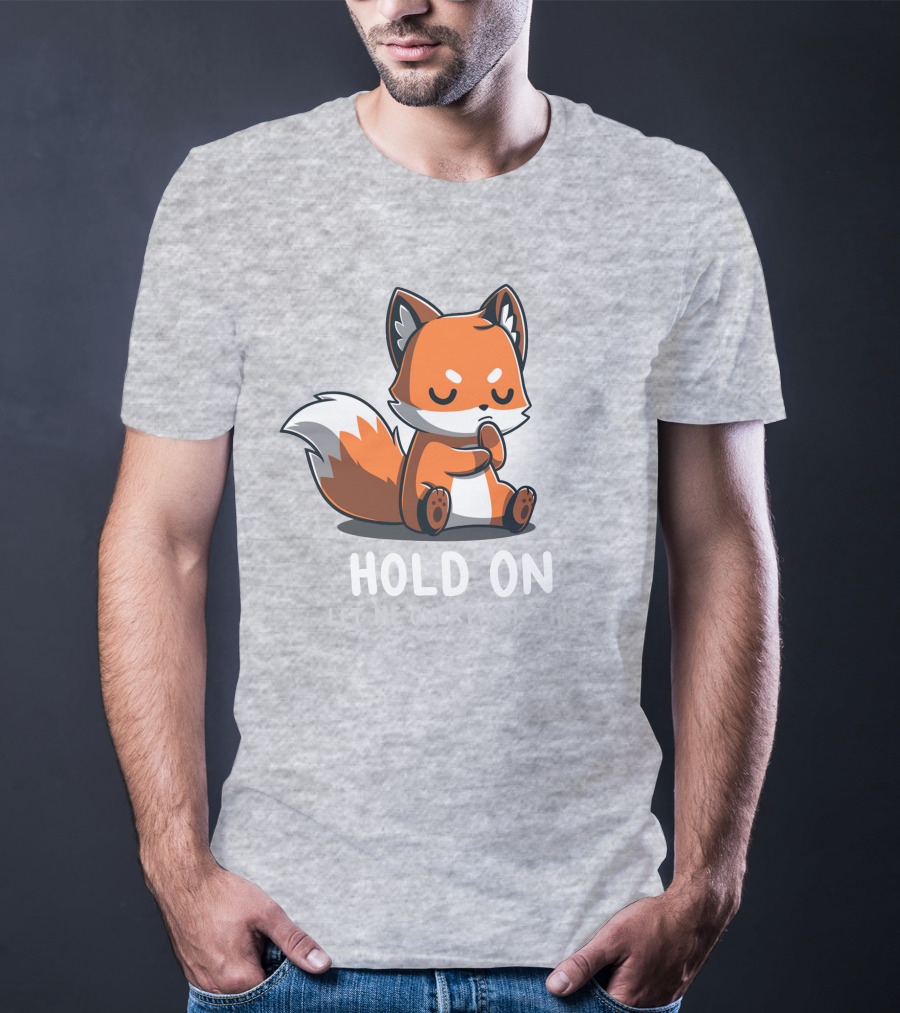 TeeTurtle Hold On Let Me Overthink This Fox T-Shirt