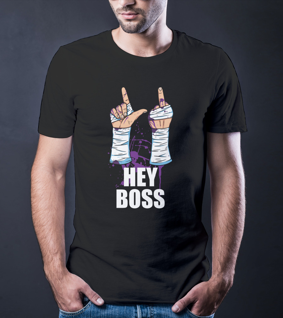 Hey Boss Matt Cardona Wrestling Hand Gesture T-Shirt