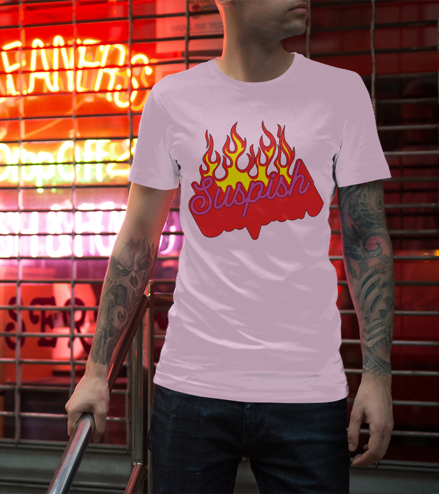 Bailey Sarian Suspish Flame Light Pink T-Shirt